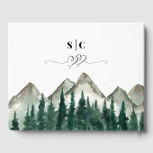 素朴水彩山松結婚樹 ゲストブック (裏面)