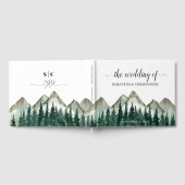 素朴水彩山松結婚樹 ゲストブック (全面)