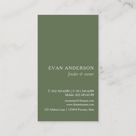 素朴水彩松の森のロゴ 名刺 (裏面)