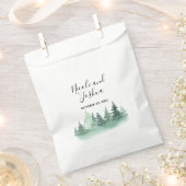 素朴水彩松結婚林 フェイバーバッグ (クリップ留めされた状態)