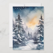 素朴水彩松結婚樹 招待状 (裏面)