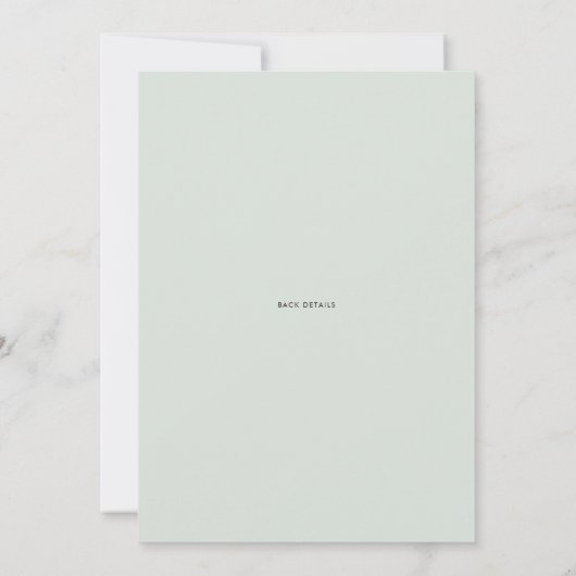 素朴水彩林の緑の森 セーブザデート (裏面)