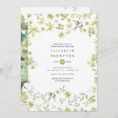 素朴水彩林 招待状 (正面/裏面)