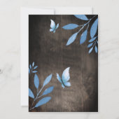 素朴水彩青蝶フローラバビシャワー 招待状 (裏面)