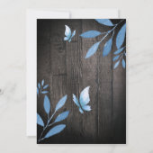 素朴水彩青蝶フローラバビシャワー 招待状 (裏面)