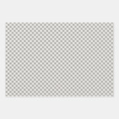 素朴水牛のプレイド3パタ違うーン ラッピングペーパーシート (正面3)