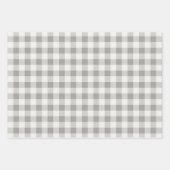 素朴水牛のプレイド3パタ違うーン ラッピングペーパーシート (正面)