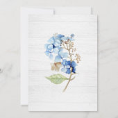 素朴水色ビーチフローラ結婚いかり 招待状 (裏面)