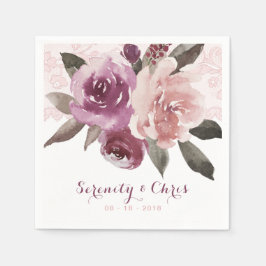 素朴水色フローラヴィンテージ結婚レース スタンダードカクテルナプキン