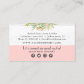 素朴水色多肉性サボテン 名刺 (裏面)