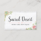 素朴水色多肉性サボテン 名刺 (正面)