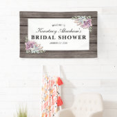 素朴水色多肉性フローラブライダルシャワー 横断幕 (インサイチュ)