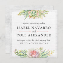 素朴水色多肉果サボテン結婚スクエア