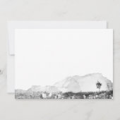 素朴水色結婚山サンキューカード (裏面)