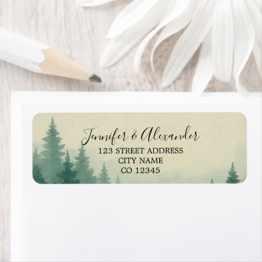 素朴水色結婚林差出人住所 ラベル (インサイチュ)