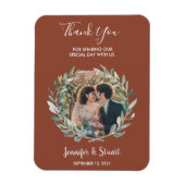 素朴水葉色写真結婚's マグネット (縦)