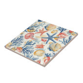 素朴沿岸 – 貝類、ヒトデ、リーフ(10) タイル (側面)