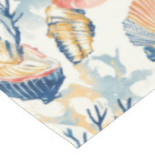 素朴沿岸 – 貝類、ヒトデ、リーフ(10) テーブルクロス (アングル)