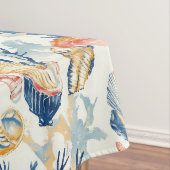 素朴沿岸 – 貝類、ヒトデ、リーフ(10) テーブルクロス (インサイチュ)