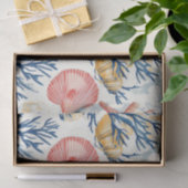 素朴沿岸 – 貝類、ヒトデ、リーフ(10) 薄葉紙 (ギフト)