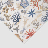 素朴沿岸 – 貝類、ヒトデ、リーフ(12) 薄葉紙 (詳細)