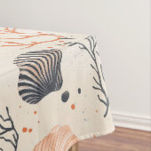 素朴沿岸 – 貝類、ヒトデ、リーフ(13) テーブルクロス (インサイチュ)