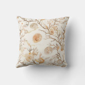 素朴沿岸 – 貝類、ヒトデ、リーフ(14) クッション (裏面)