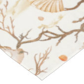 素朴沿岸 – 貝類、ヒトデ、リーフ(14) テーブルクロス (アングル)