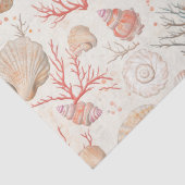 素朴沿岸 – 貝類、ヒトデ、リーフ(16) 薄葉紙 (詳細)