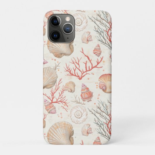 素朴沿岸 – 貝類、ヒトデ、リーフ(16) Case-Mate iPhoneケース (裏)