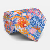 素朴沿岸 – 貝類、ヒトデ、リーフ(19) ネクタイ (ロール)