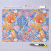 素朴沿岸 – 貝類、ヒトデ、リーフ(19) 薄葉紙 (クラフト)