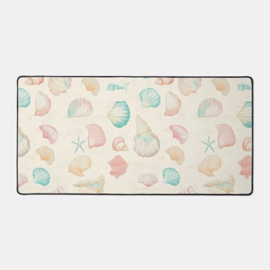 素朴沿岸 – 貝類、ヒトデ、リーフ(22) デスクマット (正面)