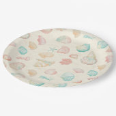 素朴沿岸 – 貝類、ヒトデ、リーフ(22) ペーパープレート (アングル)