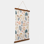 素朴沿岸 – 貝類、ヒトデ、リーフ(24) 吊り下げ型タペストリー (傾斜あり)