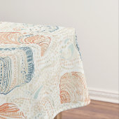 素朴沿岸 – 貝類、ヒトデ、リーフ(25) テーブルクロス (インサイチュ)