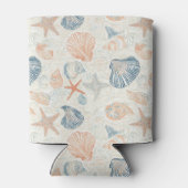 素朴沿岸 – 貝類、ヒトデ、リーフ(25) 缶クーラー (裏面)