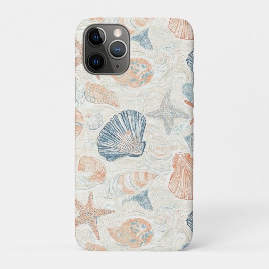 素朴沿岸 – 貝類、ヒトデ、リーフ(25) Case-Mate iPhoneケース (裏)