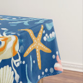 素朴沿岸 – 貝類、ヒトデ、リーフ(26) テーブルクロス (インサイチュ)