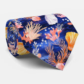 素朴沿岸 – 貝類、ヒトデ、リーフ(27) ネクタイ (ロール)