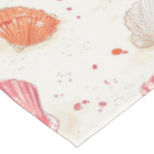 素朴沿岸 – 貝類、ヒトデ、リーフ(28) テーブルクロス (アングル)