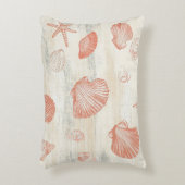 素朴沿岸 – 貝類、ヒトデ、リーフ(29) アクセントクッション (正面(垂直))