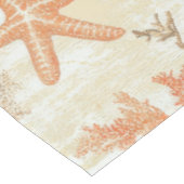 素朴沿岸 – 貝類、ヒトデ、リーフ(2) テーブルクロス (アングル)