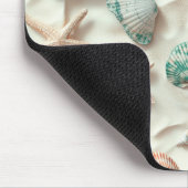 素朴沿岸 – 貝類、ヒトデ、リーフ(33) マウスパッド (コーナー)