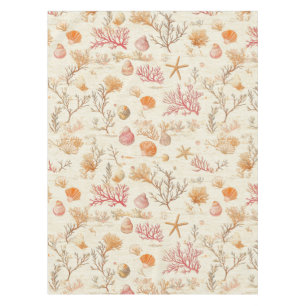 素朴沿岸 – 貝類、ヒトデ、リーフ(5) テーブルクロス