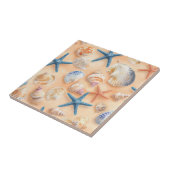 素朴沿岸 – 貝類、ヒトデ、リーフ(6) タイル (側面)