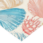 素朴沿岸 – 貝類、ヒトデ、リーフ(7) テーブルクロス (アングル)