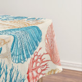 素朴沿岸 – 貝類、ヒトデ、リーフ(7) テーブルクロス (インサイチュ)