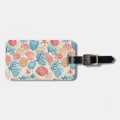 素朴沿岸 – 貝類、ヒトデ、リーフ(7) ラゲッジタグ (正面横)