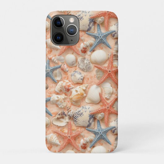 素朴沿岸 – 貝類、ヒトデ、リーフ(8) Case-Mate iPhoneケース (裏)